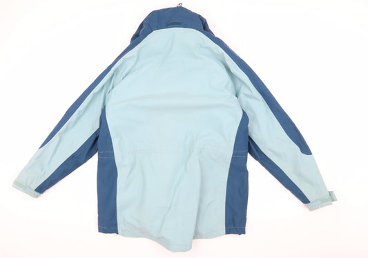 Gelert Women's Blue Hooded Rain Jacket Size 14