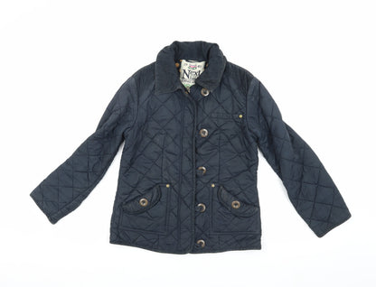 Next Girls Blue Quilted Jacket, 11 Years - Stylish Autumn Wear