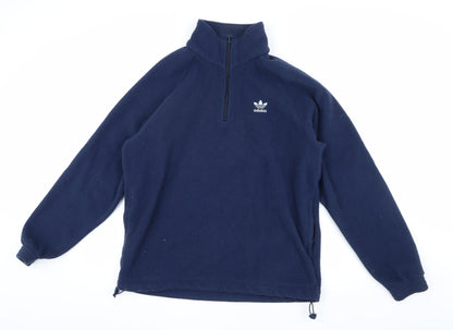Adidas Men's Blue M Fleece Pullover Sweatshirt