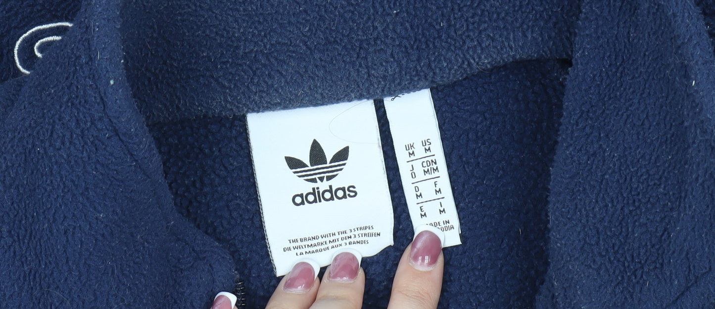 Adidas Men's Blue M Fleece Pullover Sweatshirt