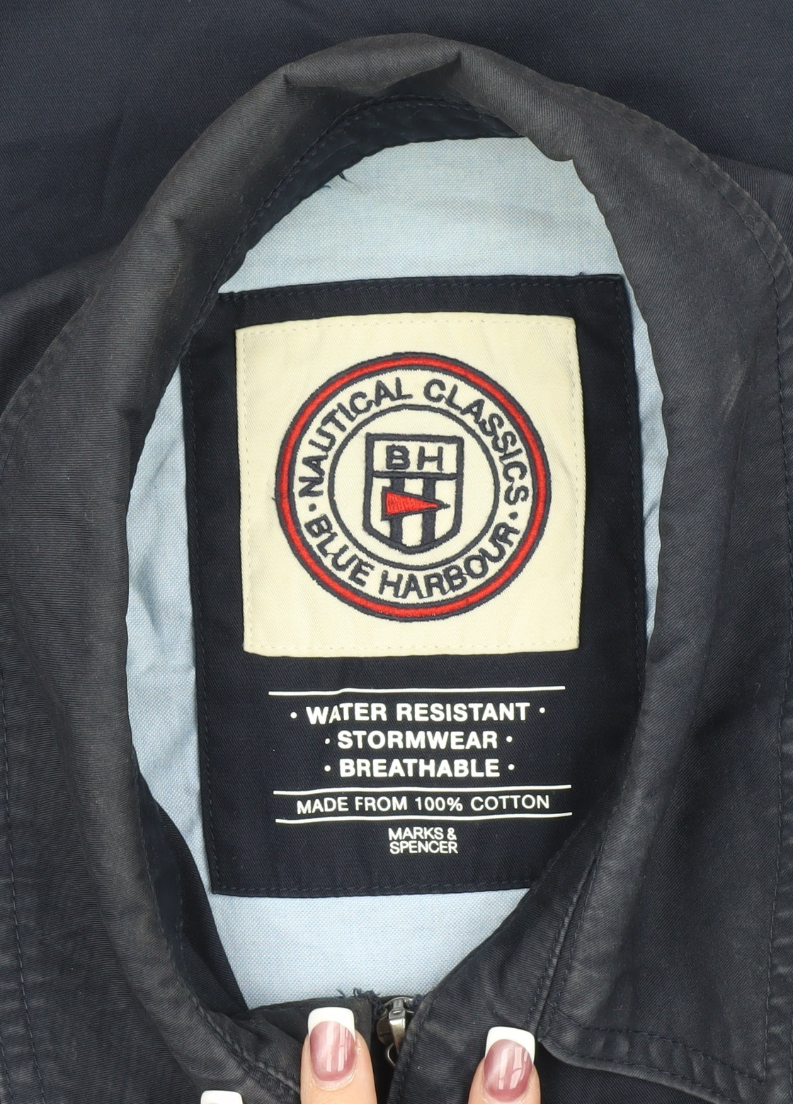Mens UK Size L Marks and Spencer Blue Basic Jacket