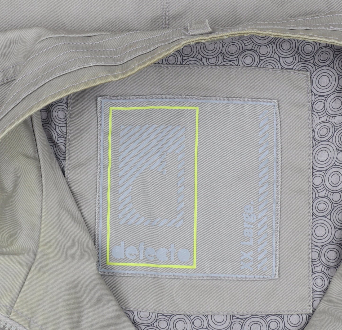 Mens UK Size 2XL Defecto Beige Basic Jacket
