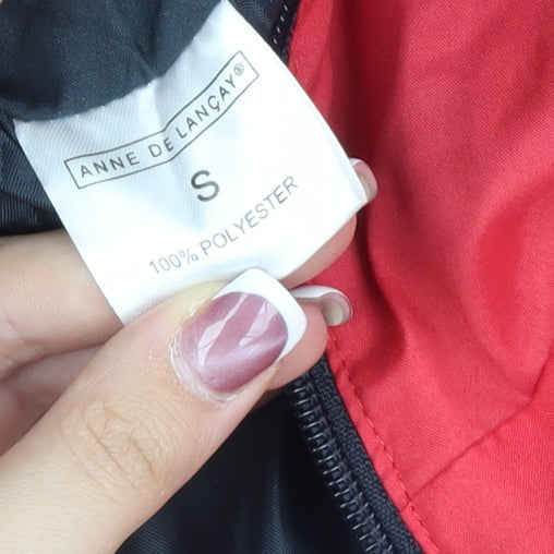 Womens UK Size S Anne De Lancay Red Puffer Jacket