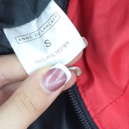 Womens UK Size S Anne De Lancay Red Puffer Jacket