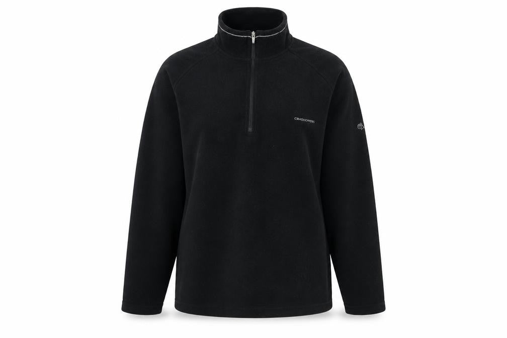 Womens UK Size 14 Craghoppers Black Henley Sweatshirt