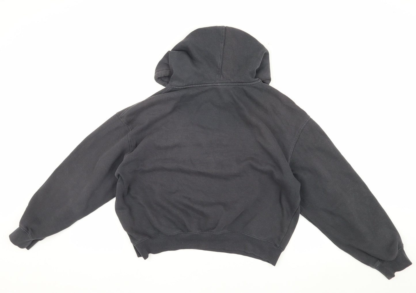 H&M Women's Black Graphic Hoodie, M, Pullover Style