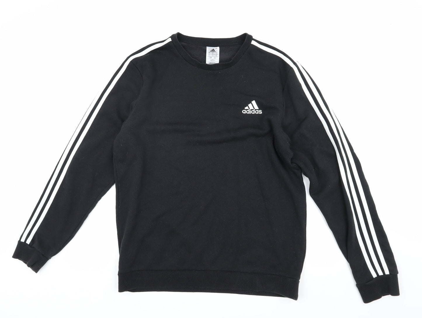 Adidas Men's Black Logo Sweatshirt - Size L
