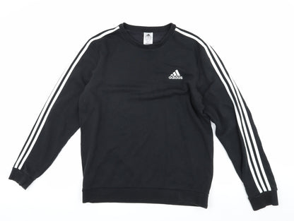 Adidas Men's Black Logo Sweatshirt - Size L