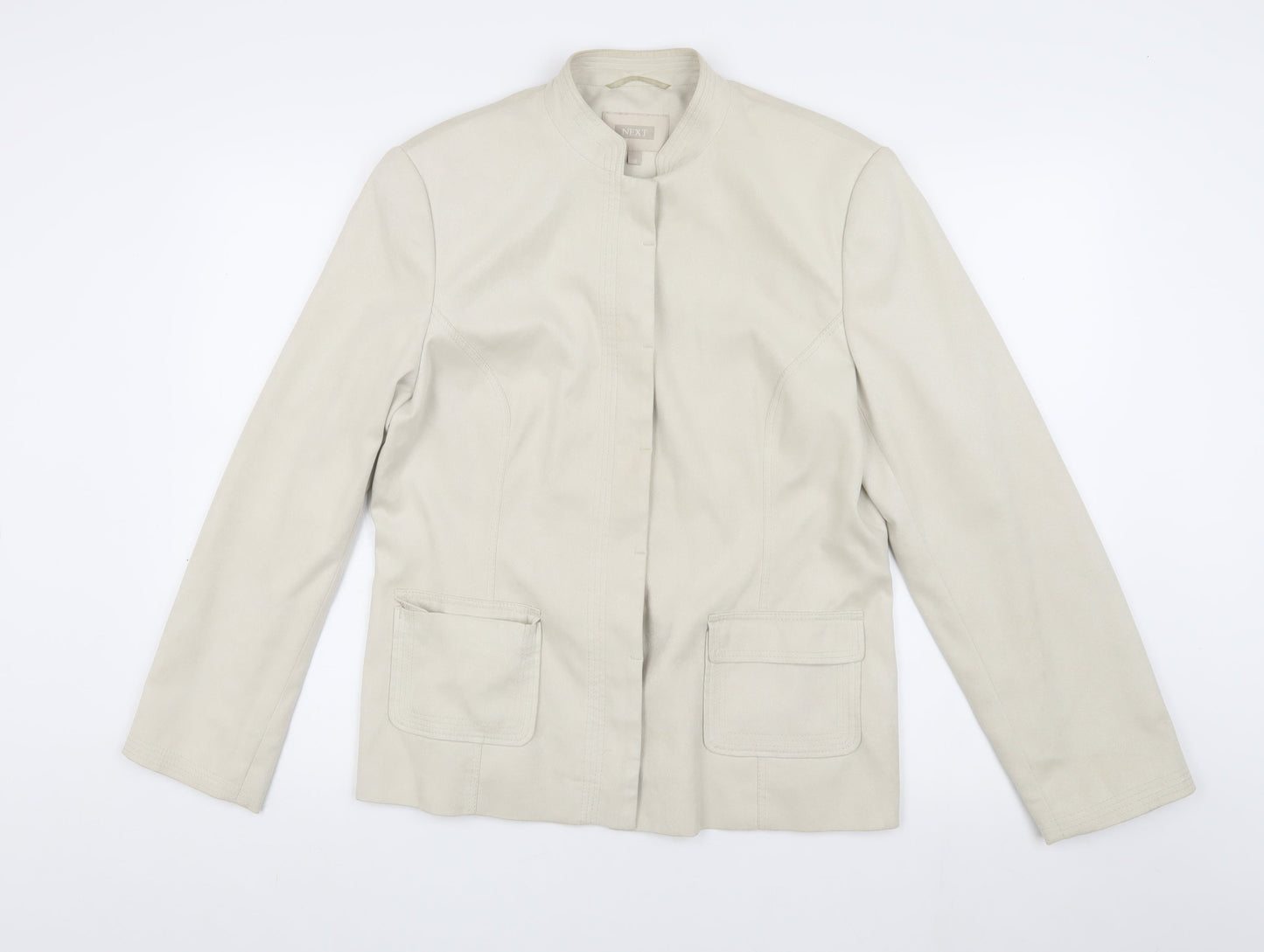 Womens UK Size 16 NEXT Beige Basic Jacket