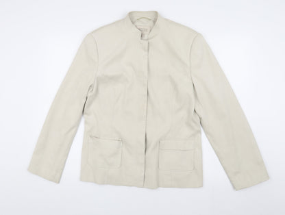 Womens UK Size 16 NEXT Beige Basic Jacket