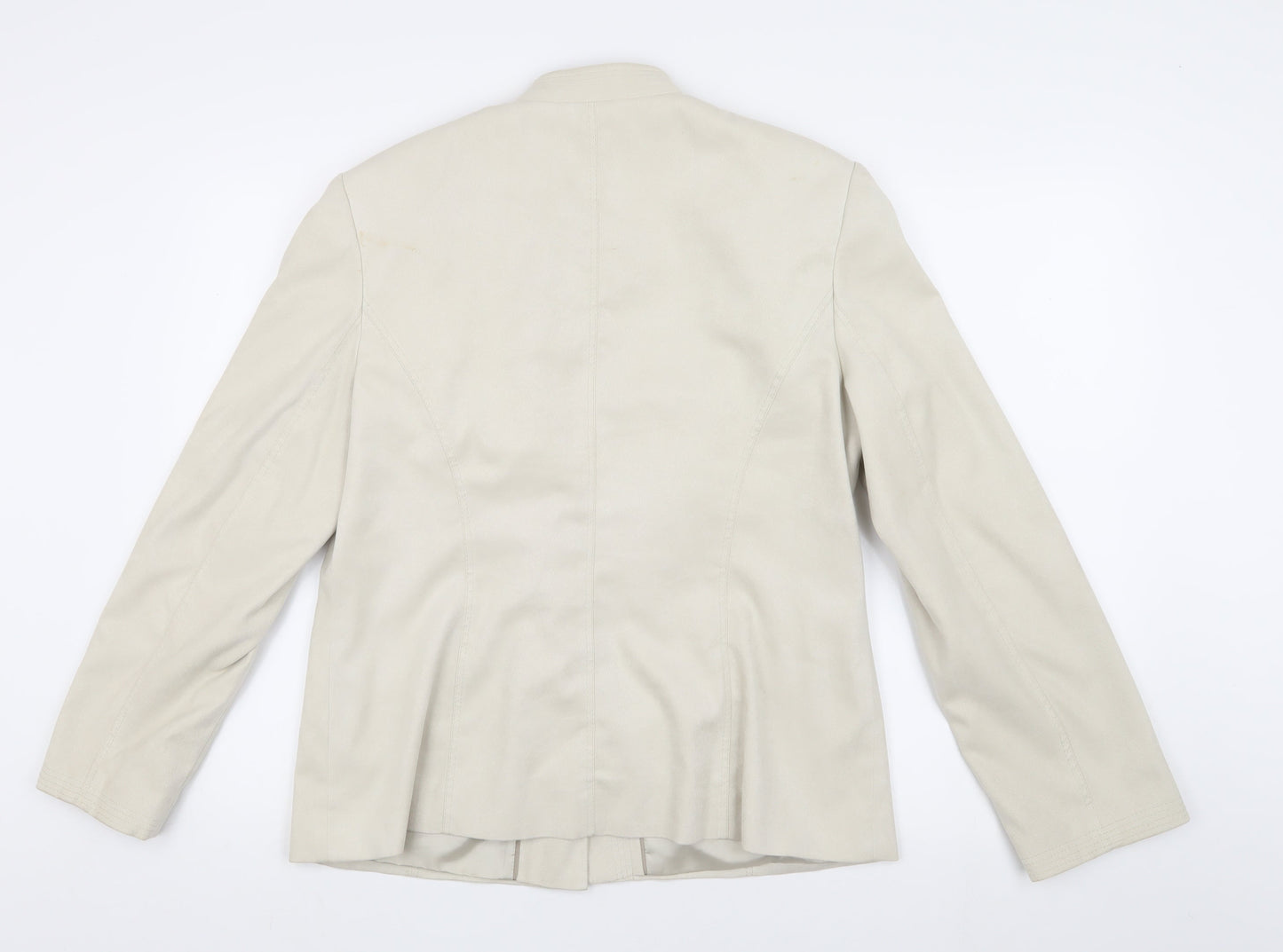 Womens UK Size 16 NEXT Beige Basic Jacket