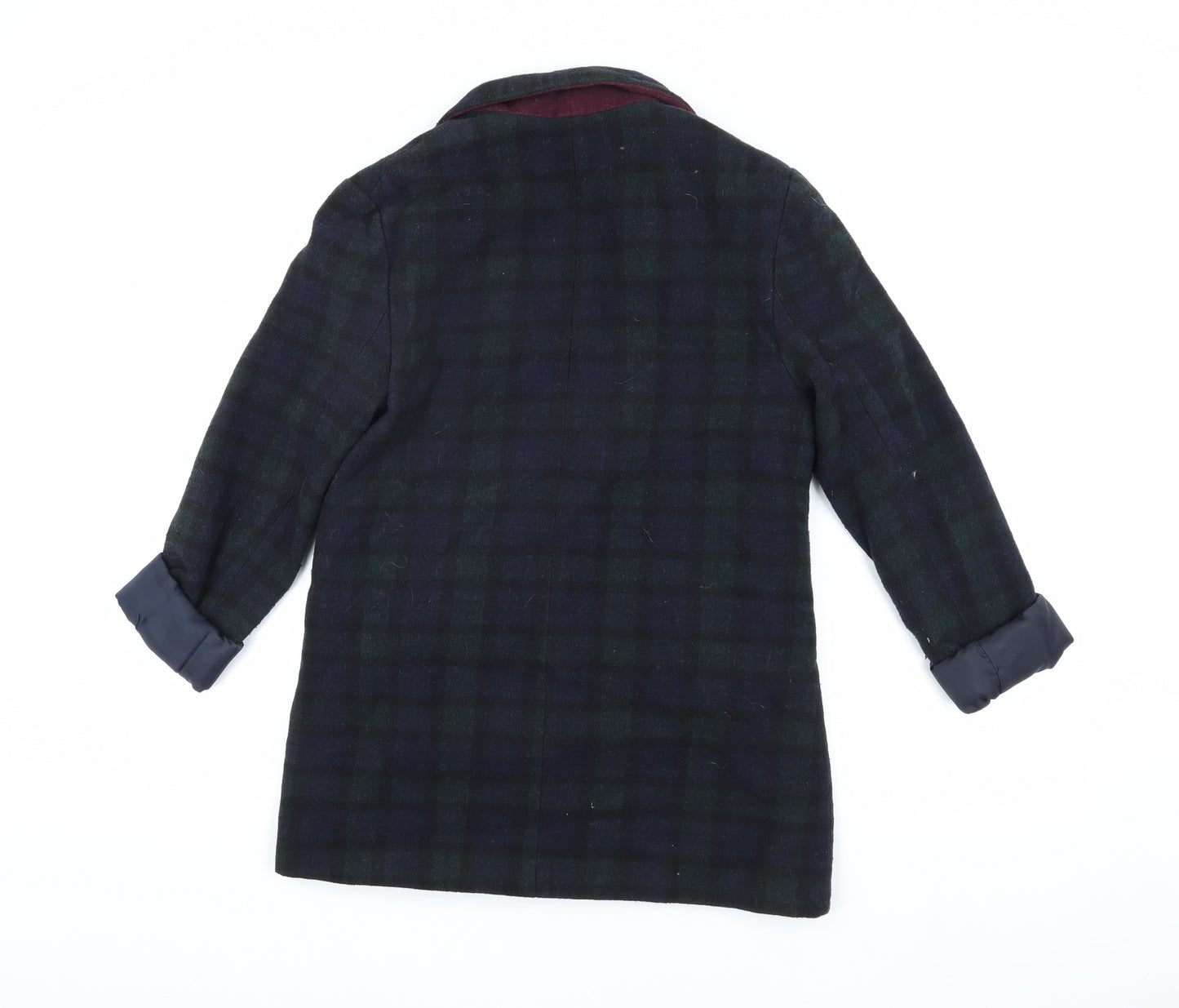 New Look Women's Multicoloured Plaid Blazer Size 10