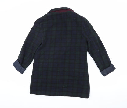 New Look Women's Multicoloured Plaid Blazer Size 10