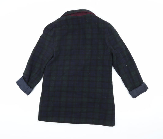 New Look Women's Multicoloured Plaid Blazer Size 10