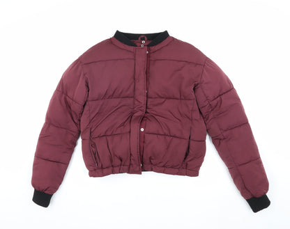 Nine by Savannah Miller Women's Red Puffer Jacket Size 8