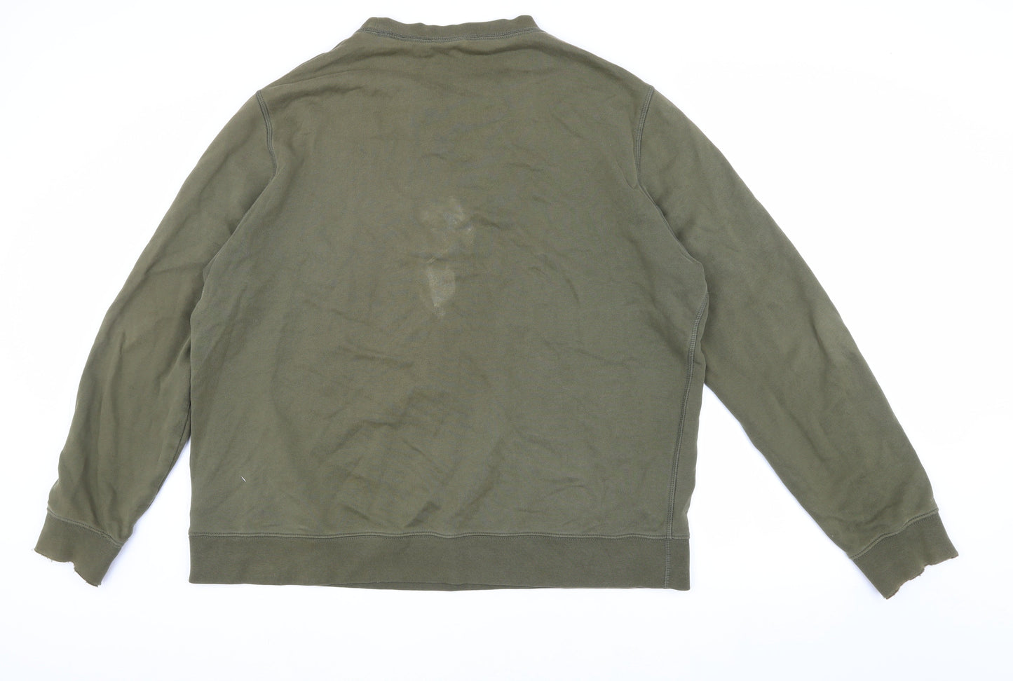 Mens UK Size XL Marks and Spencer Green Pullover Sweatshirt