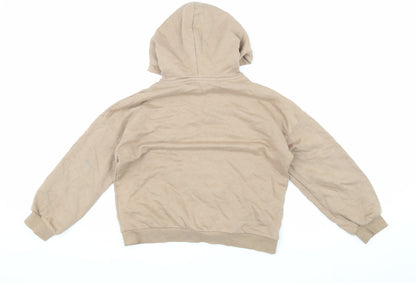 Marks and Spencer Girls Beige Pullover Hoodie 10-11 Years