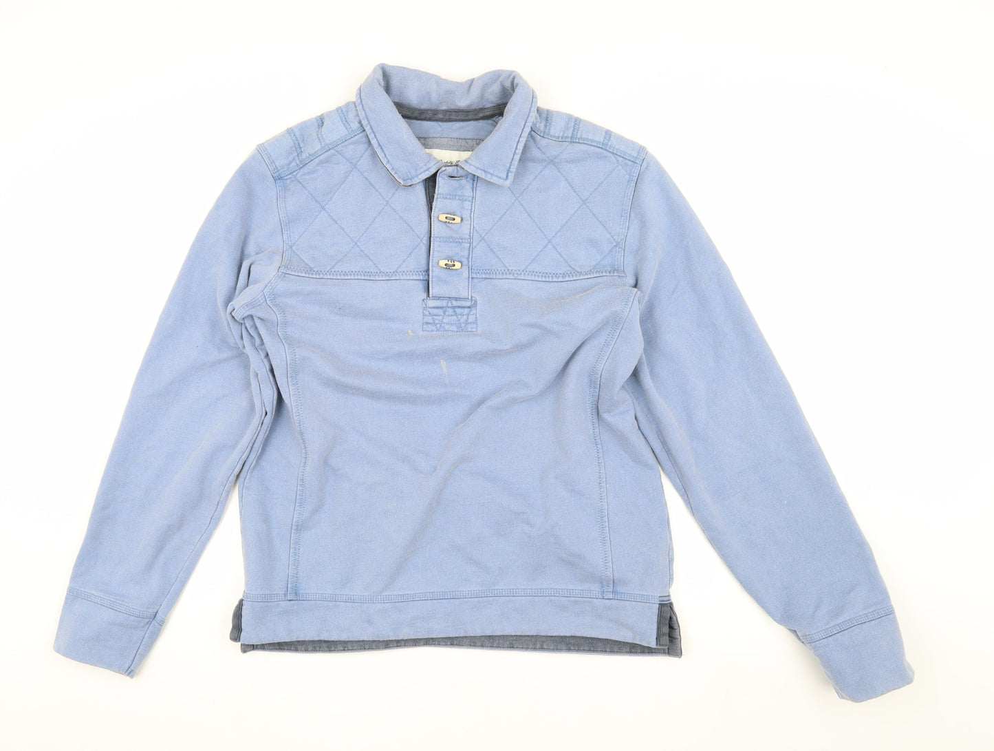 Fat Face Men's Blue Button-Up, S, Casual Long-Sleeve