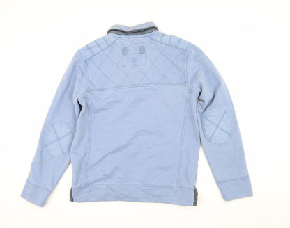 Fat Face Men's Blue Button-Up, S, Casual Long-Sleeve
