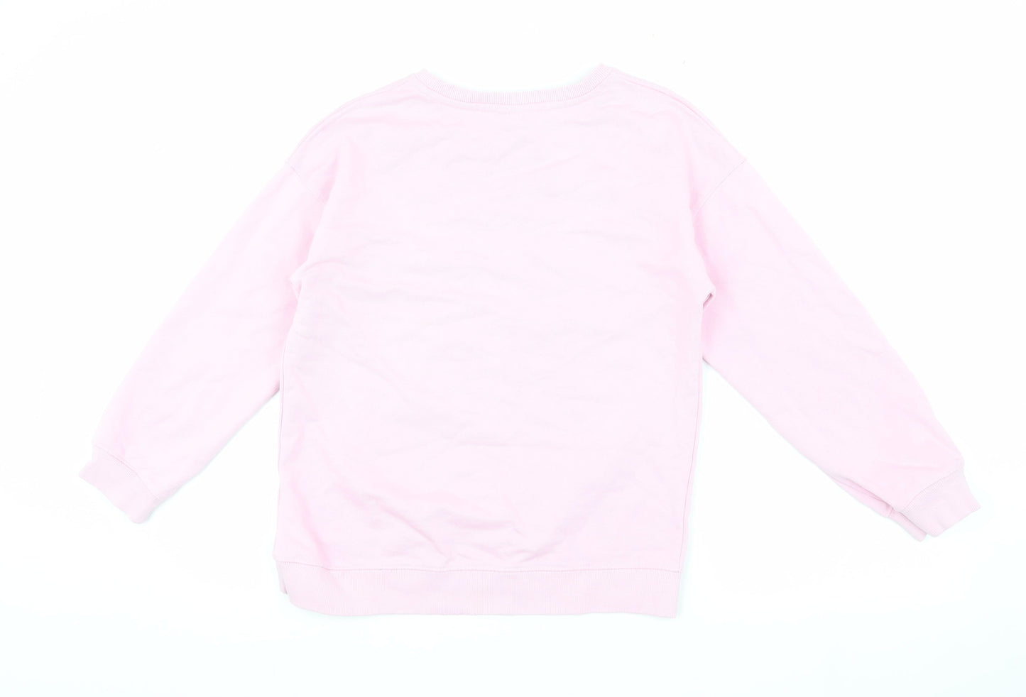 Zara Girls Pink Pullover Sweatshirt 13-14 Years Crew Neck
