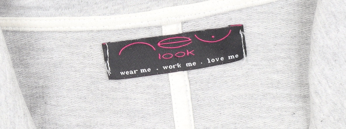 New Look Women's Grey Blazer, UK 10, Regular Fit