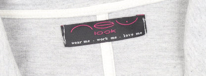 New Look Women's Grey Blazer, UK 10, Regular Fit