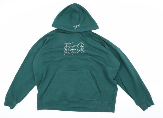 The Couture Club Men's Green Pullover Hoodie M