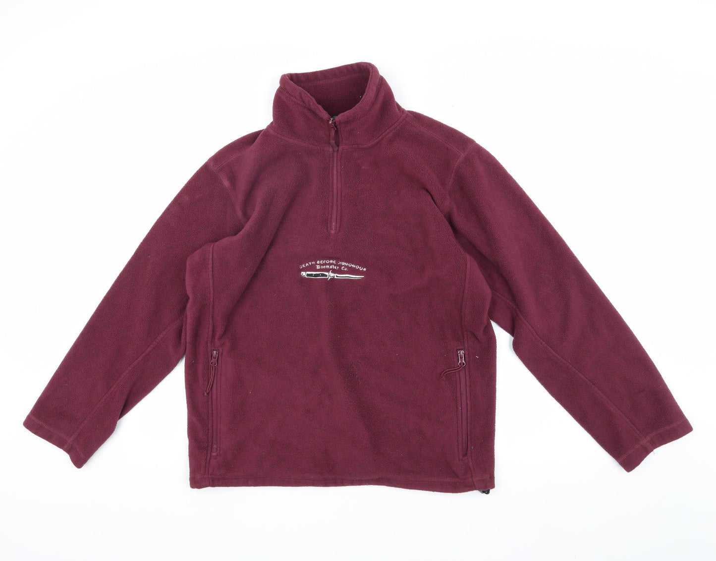 Doomsday Men's Red Fleece Pullover Sweatshirt M