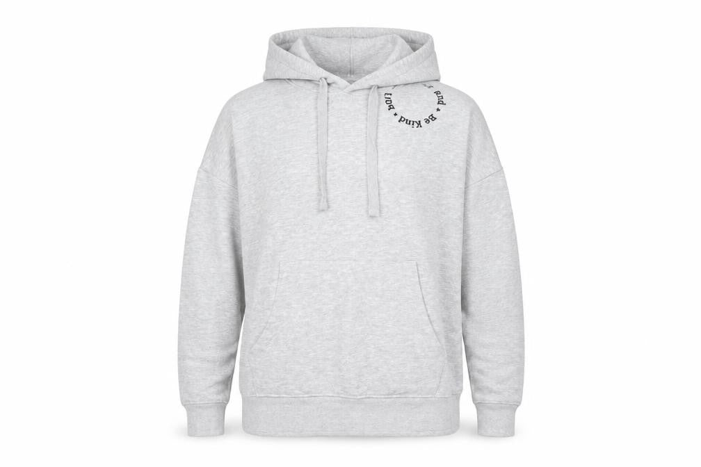 Front view of Nobody's Child Grey Pullover Hoodie S unisex