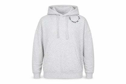 Front view of Nobody's Child Grey Pullover Hoodie S unisex