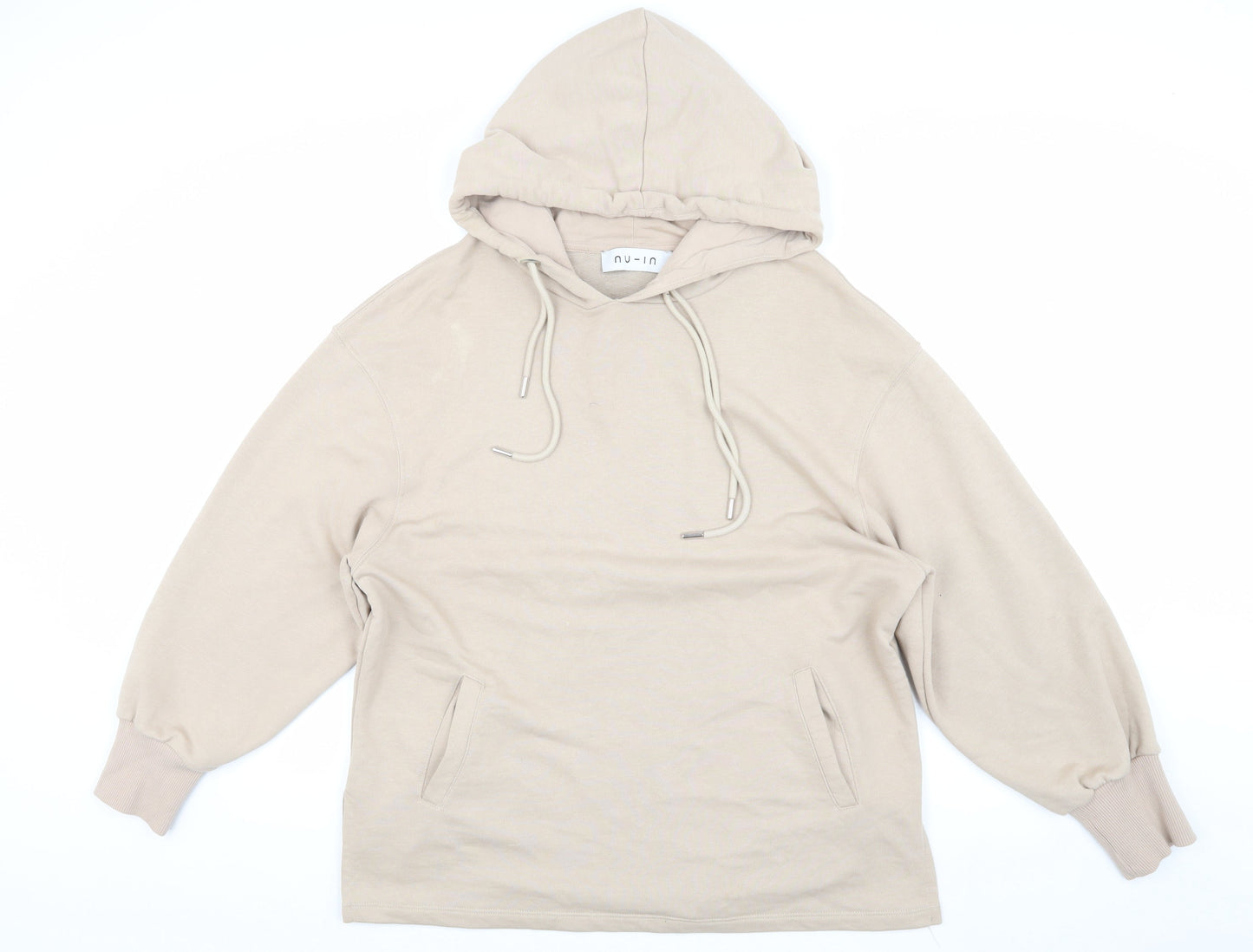 Nu-In Women's Beige Pullover Hoodie Size S
