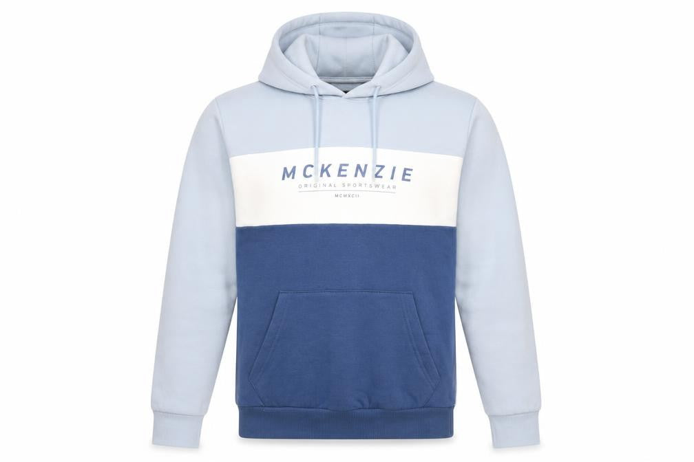 Mens UK Size XS McKenzie Blue Pullover Hoodie