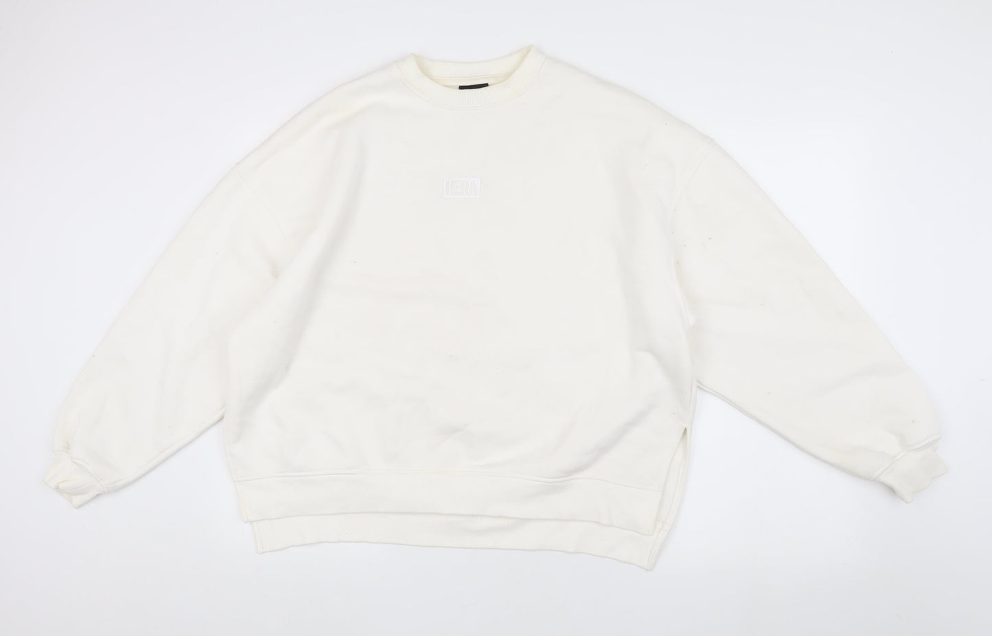 HERA Unisex White Pullover Sweatshirt M