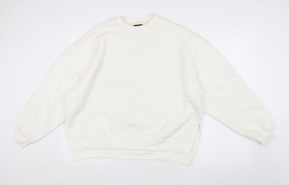 HERA Unisex White Pullover Sweatshirt M