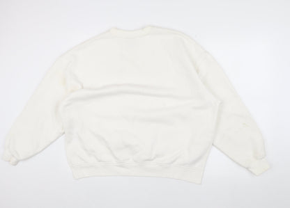 HERA Unisex White Pullover Sweatshirt M