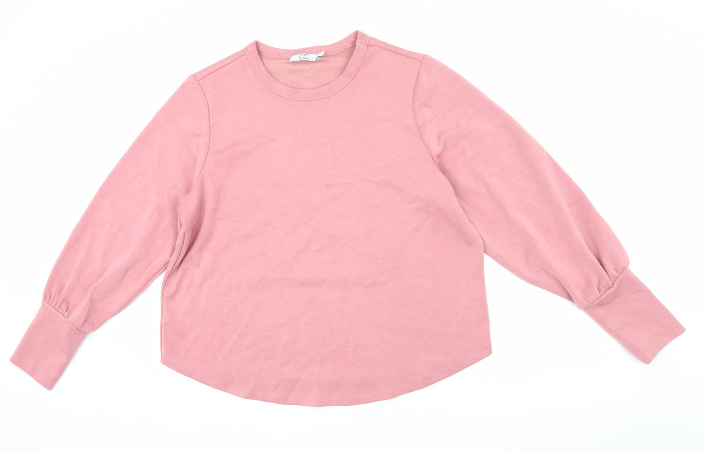CC Heart Women's Pink Pullover Sweatshirt, Size L