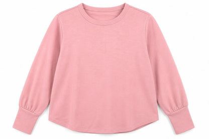 Country Casuals Heart Women's Pink Pullover Sweatshirt, Size L