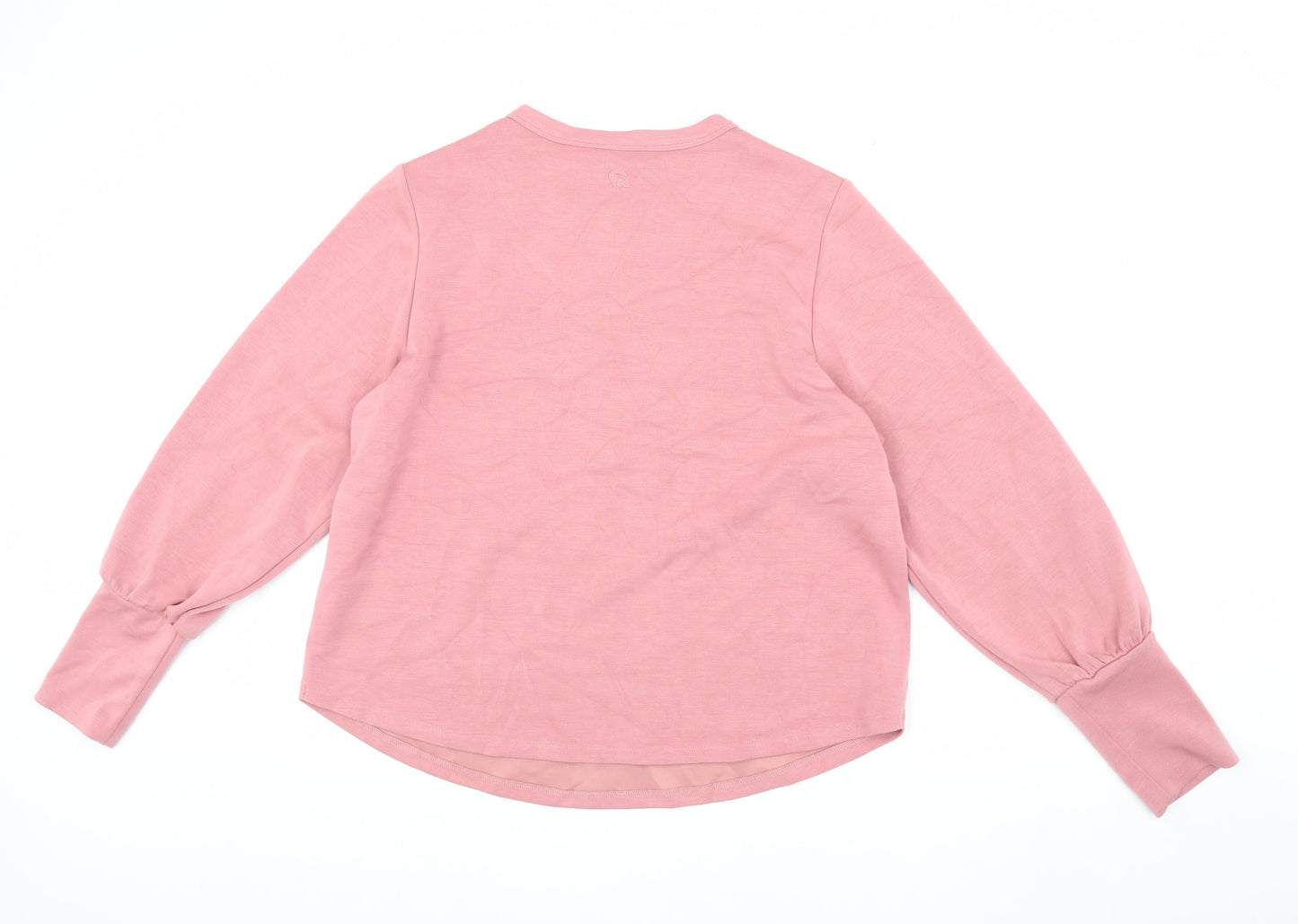 CC Heart Women's Pink Pullover Sweatshirt, Size L
