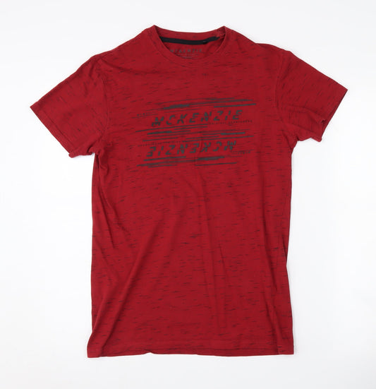 McKenzie Men’s Red Crew Neck T-Shirt Size M