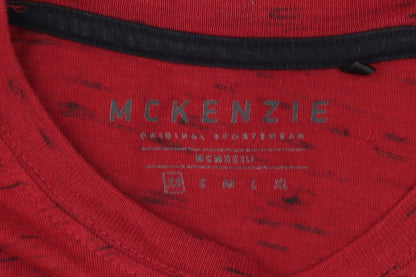 McKenzie Men’s Red Crew Neck T-Shirt Size M