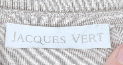 Womens UK Size L Jacques Vert Beige Basic T-Shirt