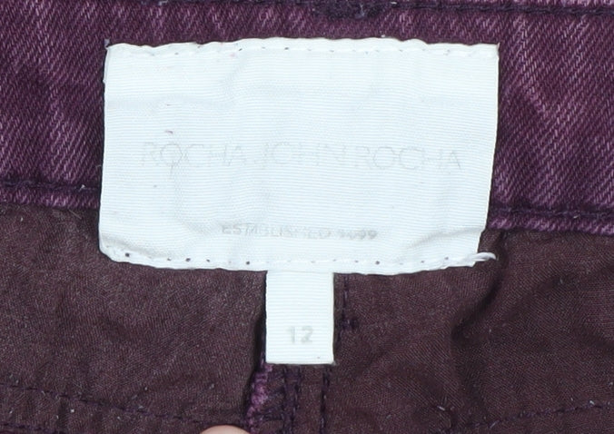 Rocha John Rocha Women’s Purple Straight Jeans Size 12