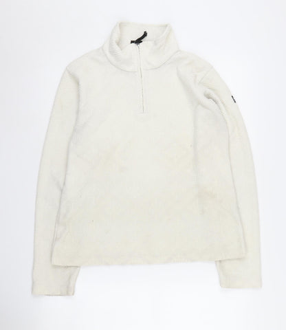 Icepeak Women's White 1/2 Zip Pullover Sweatshirt Size 12