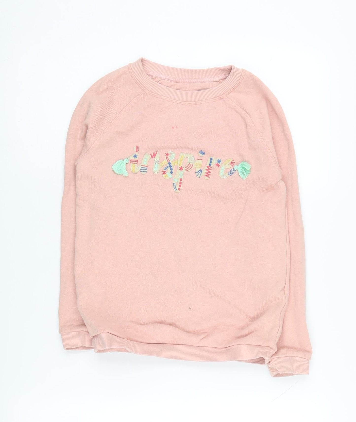 FatFace Girls Pink Pullover Sweatshirt 8-9 Years