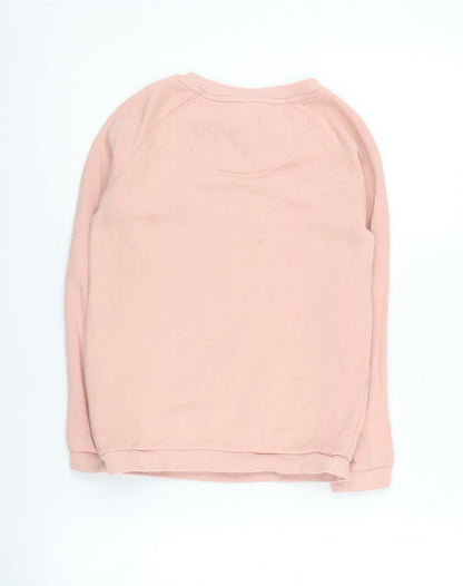 FatFace Girls Pink Pullover Sweatshirt 8-9 Years