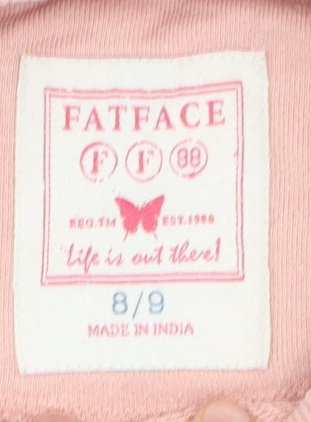 FatFace Girls Pink Pullover Sweatshirt 8-9 Years