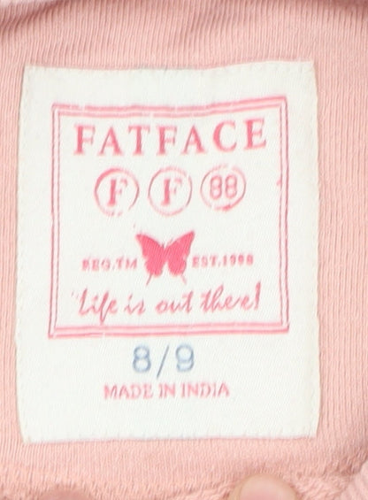 FatFace Girls Pink Pullover Sweatshirt 8-9 Years