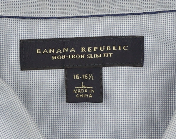 Banana Republic Men's Blue Slim Fit Shirt 16-16.5