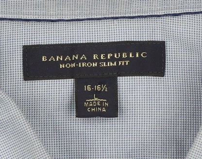 Banana Republic Men's Blue Slim Fit Shirt 16-16.5