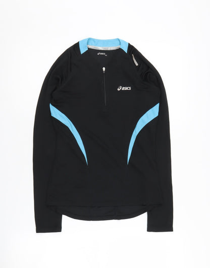 Asics Women's XS Black Long Sleeve 1/4 Zip Top